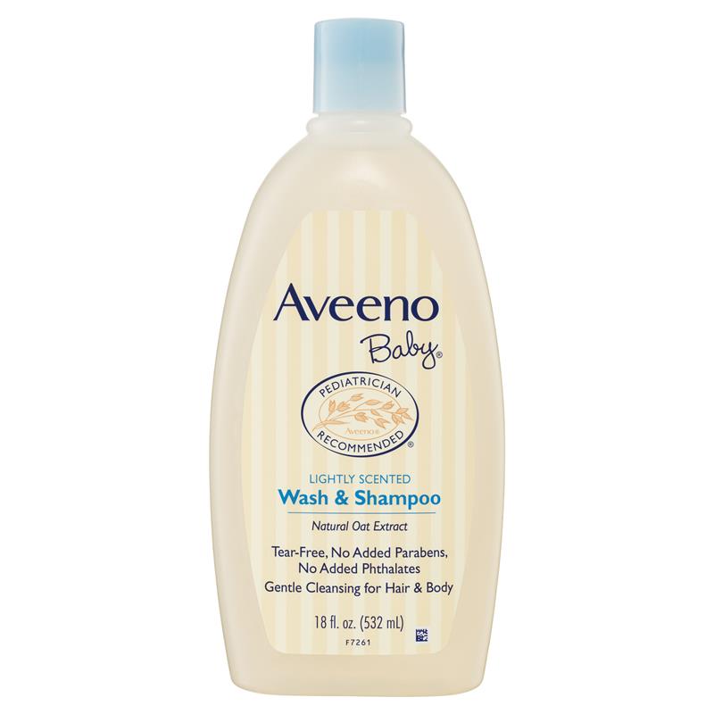 Aveeno Baby Daily Moisture Lightly Scented Wash & Shampoo 532mL | 澳洲代購 | 空運到港