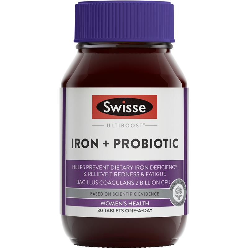 Swisse Iron + Probiotic 30 Tablets | 澳洲代購 | 空運到港