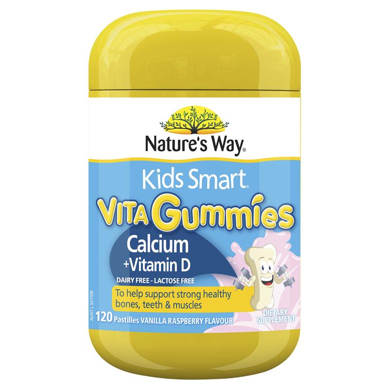 Nature's Way Kids Smart Vita Gummies Calcium + Vitamin D 120 Gummies