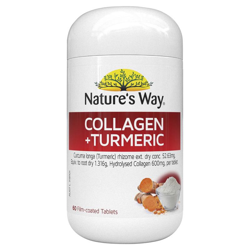 Nature's Way Collagen Plus Turmeric 60 Tablets