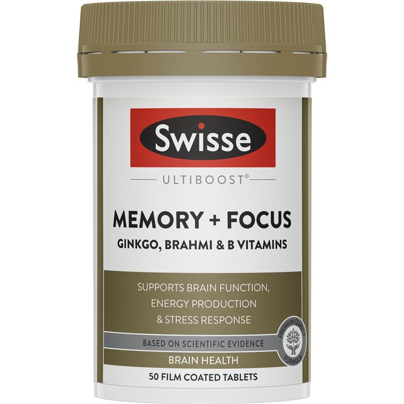 Swisse Ultiboost Memory + Focus 50 Tablets | 澳洲代購 | 空運到港