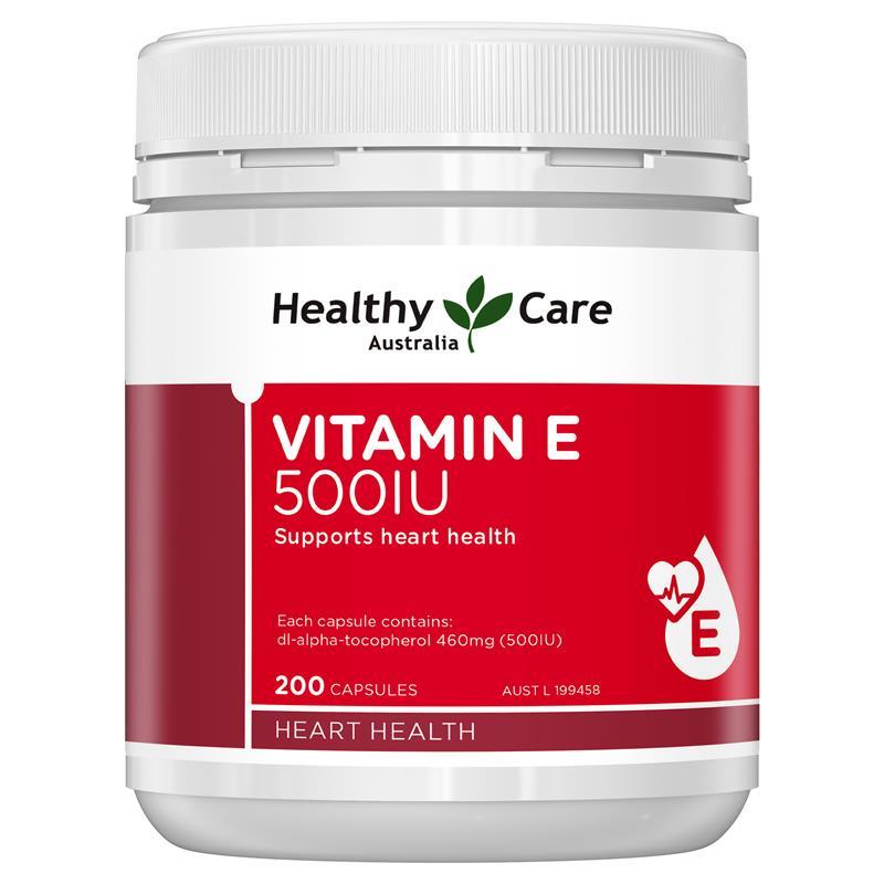 Healthy Care Vitamin E 500IU 200 Capsules | 澳洲代購 | 空運到港