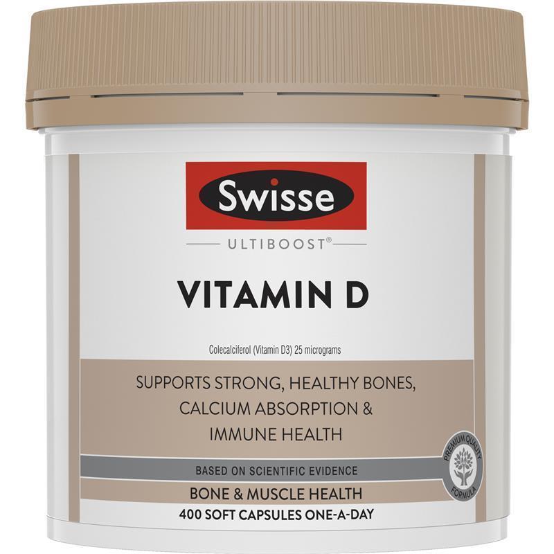 Swisse Ultiboost Vitamin D 400 Capsules | 澳洲代購 | 空運到港