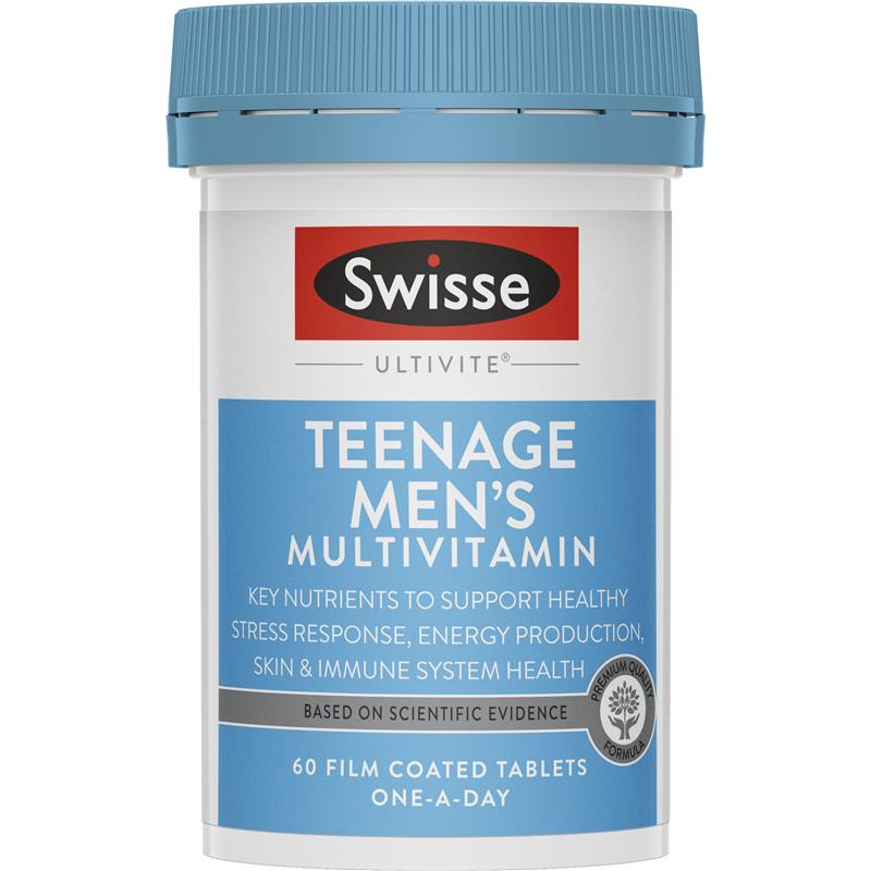 Swisse Teenage Ultivite Men's Multivitamin 60 Tablets | 澳洲代購 | 空運到港