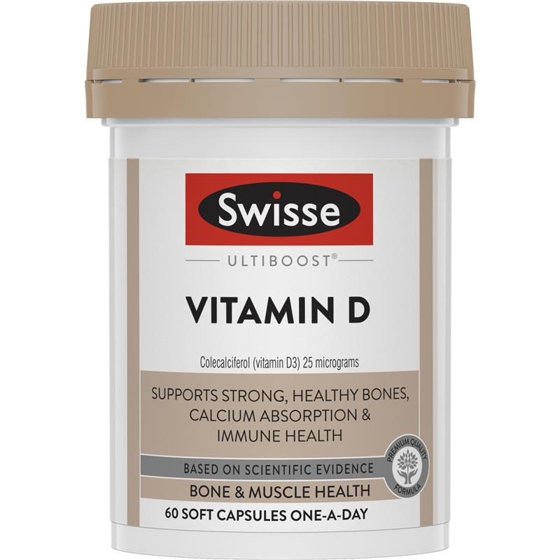 Swisse Ultiboost Vitamin D 60 Capsules | 澳洲代購 | 空運到港