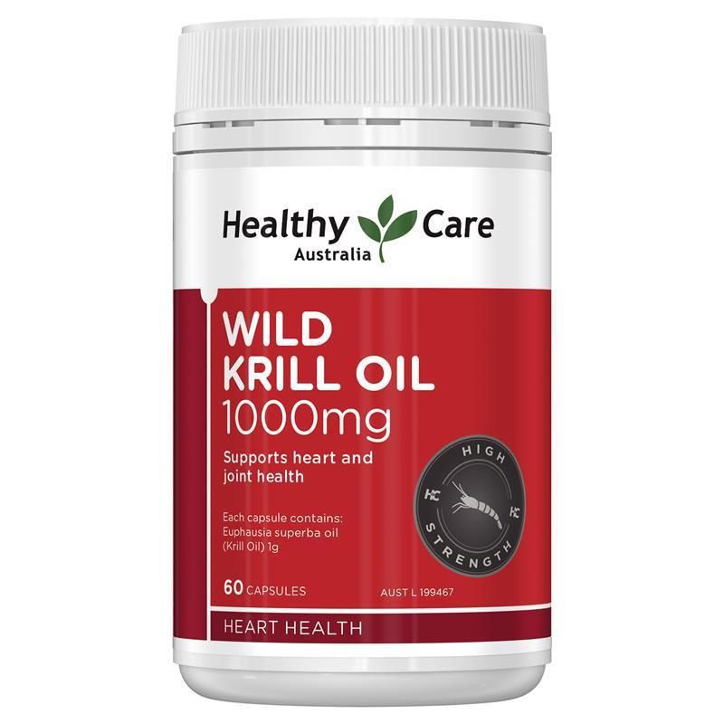 Healthy Care Wild Krill Oil 1000mg 60 Soft Capsules | 澳洲代購 | 空運到港