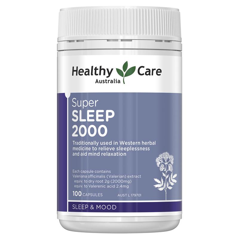 Healthy Care Super Sleep (Valerian 2000mg) 100 Capsules | 澳洲代購 | 空運到港