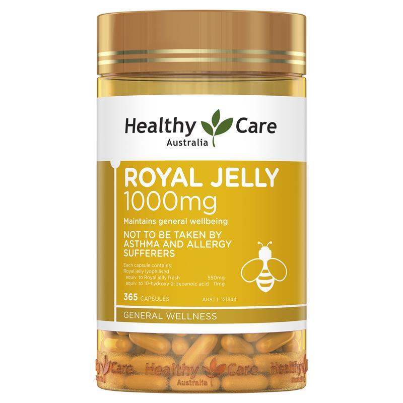 Healthy Care Royal Jelly 1000 365 Capsules | 澳洲代購 | 空運到港