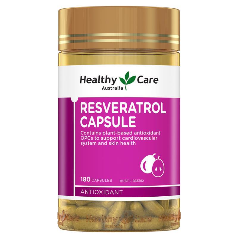Healthy Care Resveratrol 180 Capsules | 澳洲代購 | 空運到港