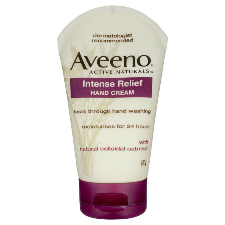 Aveeno Active Naturals Intense Relief Hand Cream Fragrance Free 100g | 澳洲代購 | 空運到港