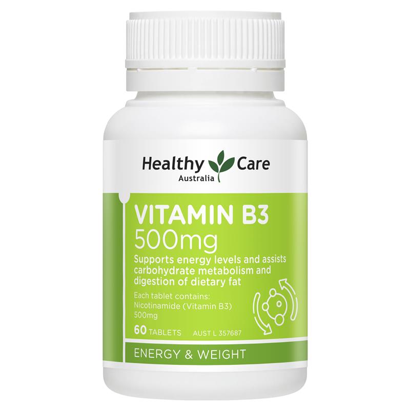 Healthy Care Vitamin B3 500mg 60 Tablets | 澳洲代購 | 空運到港