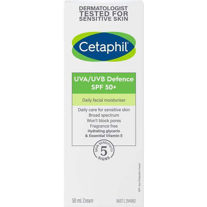 Cetaphil UVA/UVB Defence SPF 50+ 50mL | 澳洲代購 | 空運到港