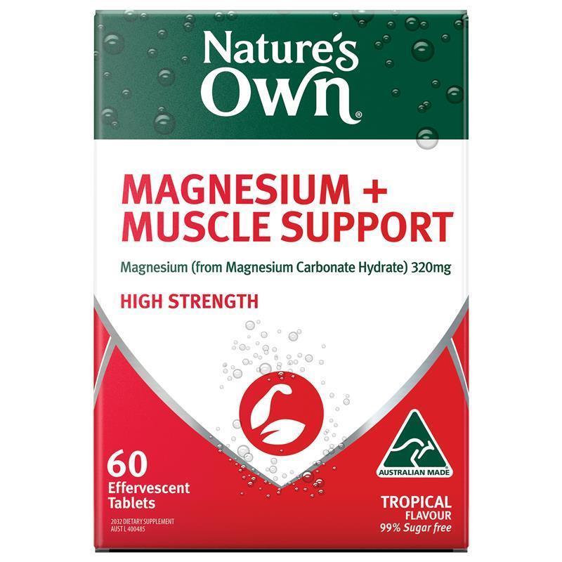 Nature's Own Magnesium + Muscle Support 60 Tablets | 澳洲代購 | 空運到港