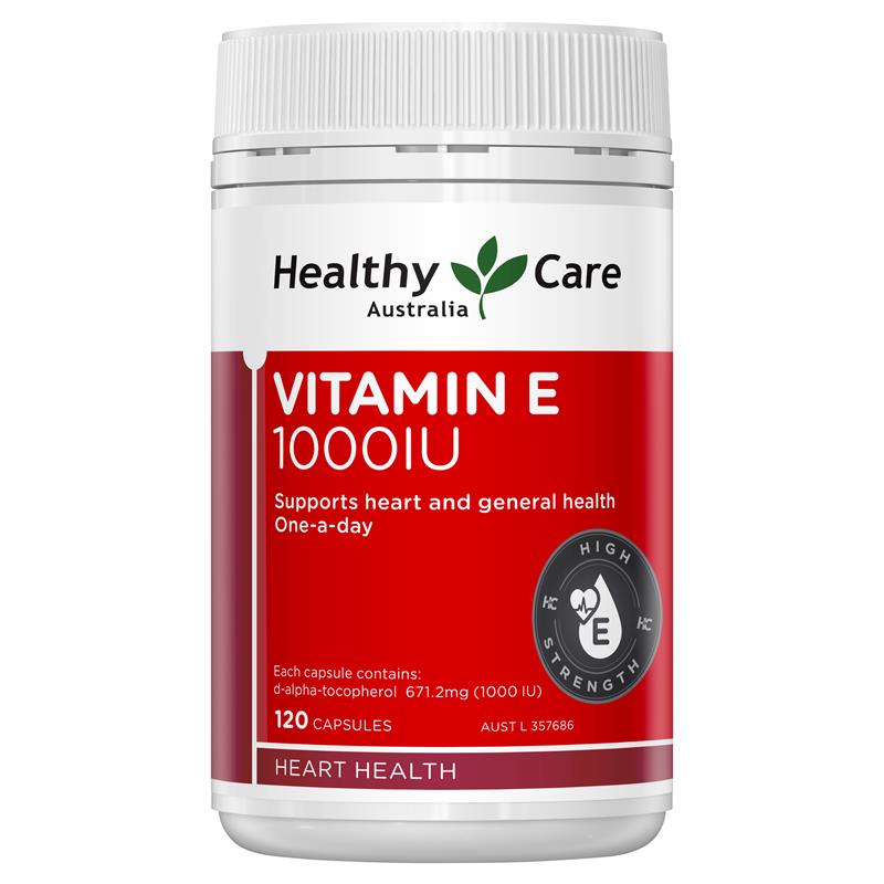Healthy Care Vitamin E 1000IU 120 Capsules | 澳洲代購 | 空運到港