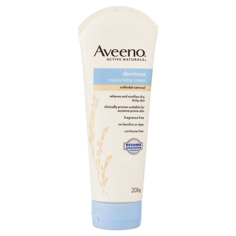 Aveeno Active Naturals Dermexa Moisturising Cream Fragrance Free 206g | 澳洲代購 | 空運到港