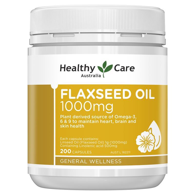 Healthy Care Super Flaxseed Oil 1000mg 200 Capsules | 澳洲代購 | 空運到港