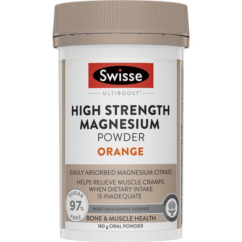 Swisse Ultiboost High Strength Magnesium Powder Orange 180G | 澳洲代購 | 空運到港