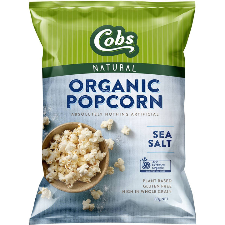 Cobs Organic Popcorn: Sea Salt