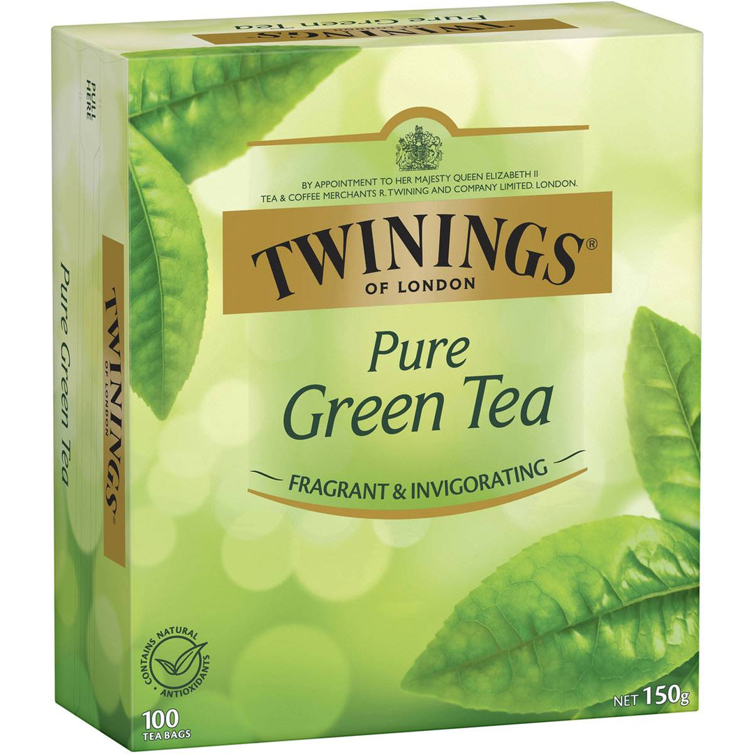 Twinings Pure Green Tea Bags 100 Pack | 澳洲代購