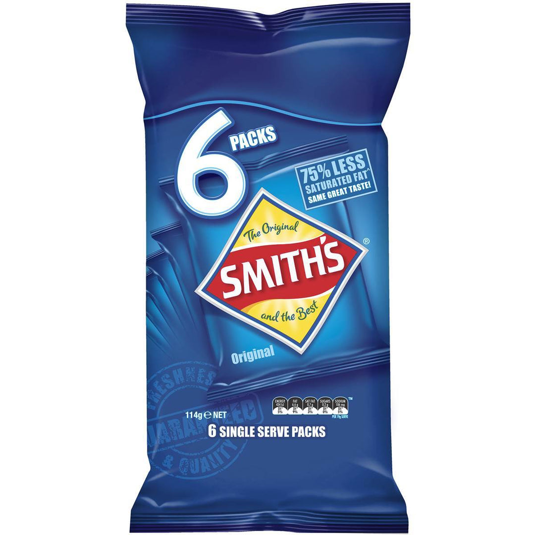Crinkle Cut Original Potato Chips 6 pack | Smith's
