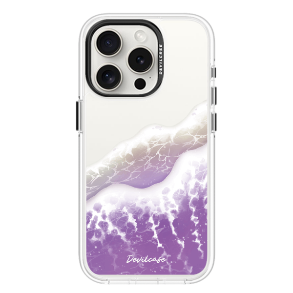 彩繪手機殼 - 平靜紫海浪 | 惡魔防摔殼(標準版)