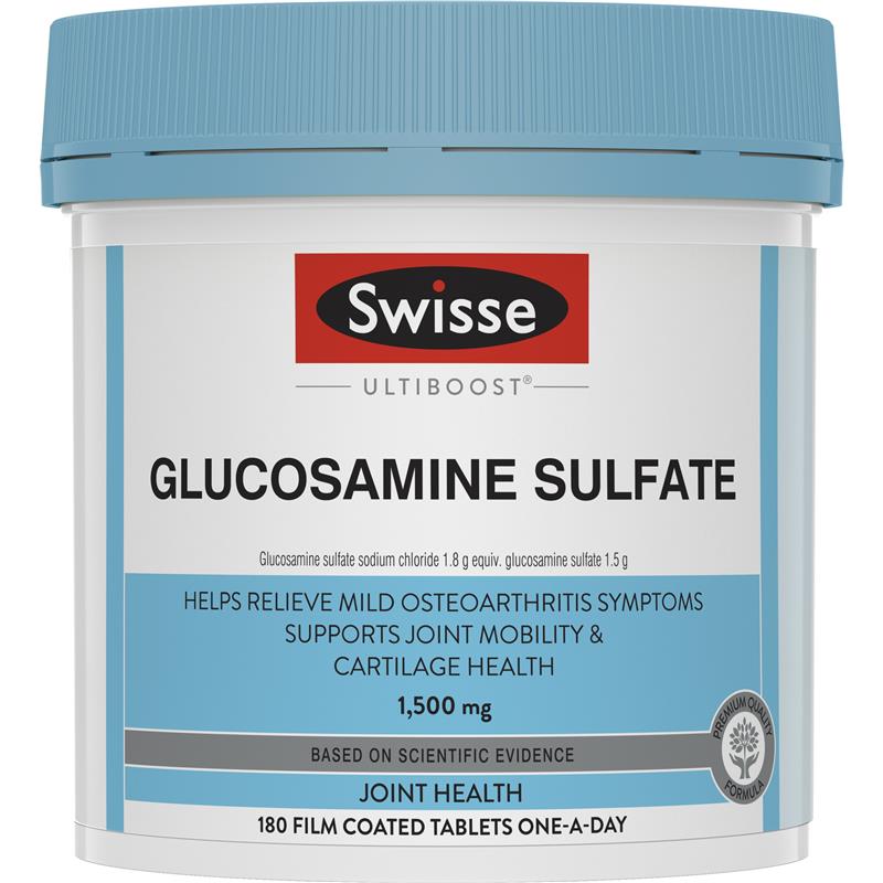 Swisse Glucosamine Sulfate 1500mg 180 Tablets | 澳洲代購 | 空運到港