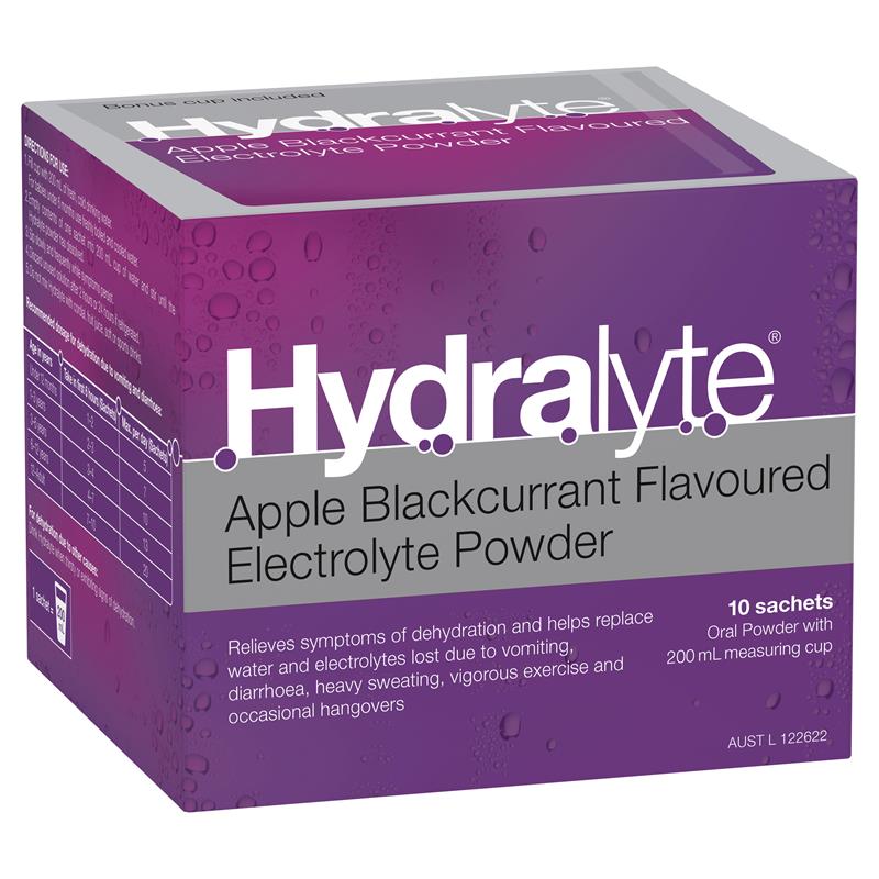 Hydralyte Powder Apple Blackcurrant 5g X 10