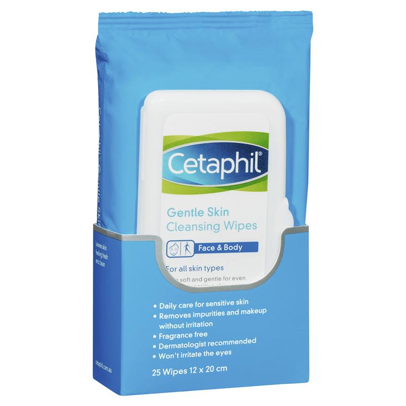 Cetaphil Gentle Skin 25 Cleansing Cloths | 澳洲代購 | 空運到港