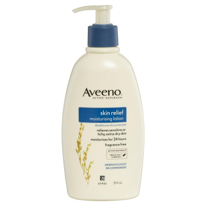 Aveeno Active Naturals Skin Relief Moisturising Lotion Fragrance Free 354mL | 澳洲代購 | 空運到港