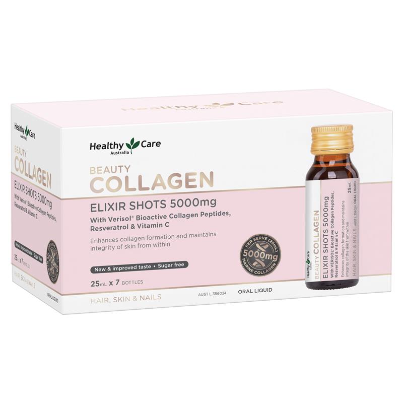Healthy Care Beauty Collagen Elixir Shots 5000mg 25ml x 7 Bottles | 澳洲代購 | 空運到港