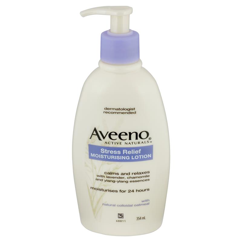 Aveeno Active Naturals Stress Relief Moisturising Lotion Lavender, Chamomile and Ylang-Ylang Essences 354mL | 澳洲代購 | 空運到港