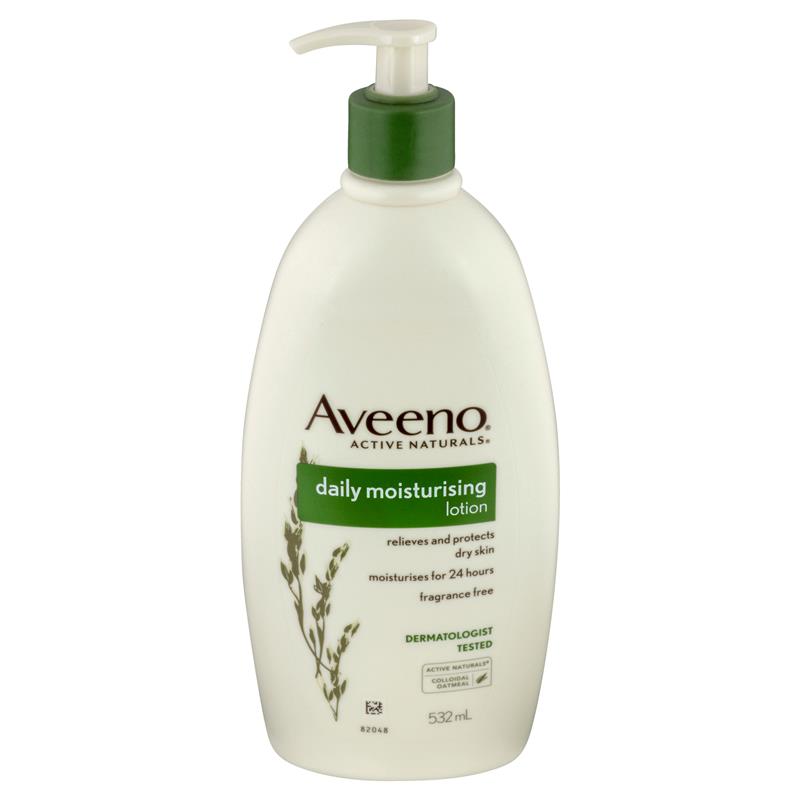 Aveeno Active Naturals Daily Moisturising Fragrance Free Lotion 532mL | 澳洲代購 | 空運到港