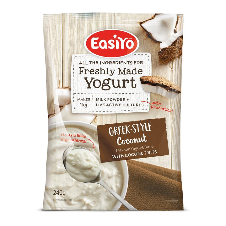 EasiYo Yogurt Base: Greek-Style - Coconut with Bits