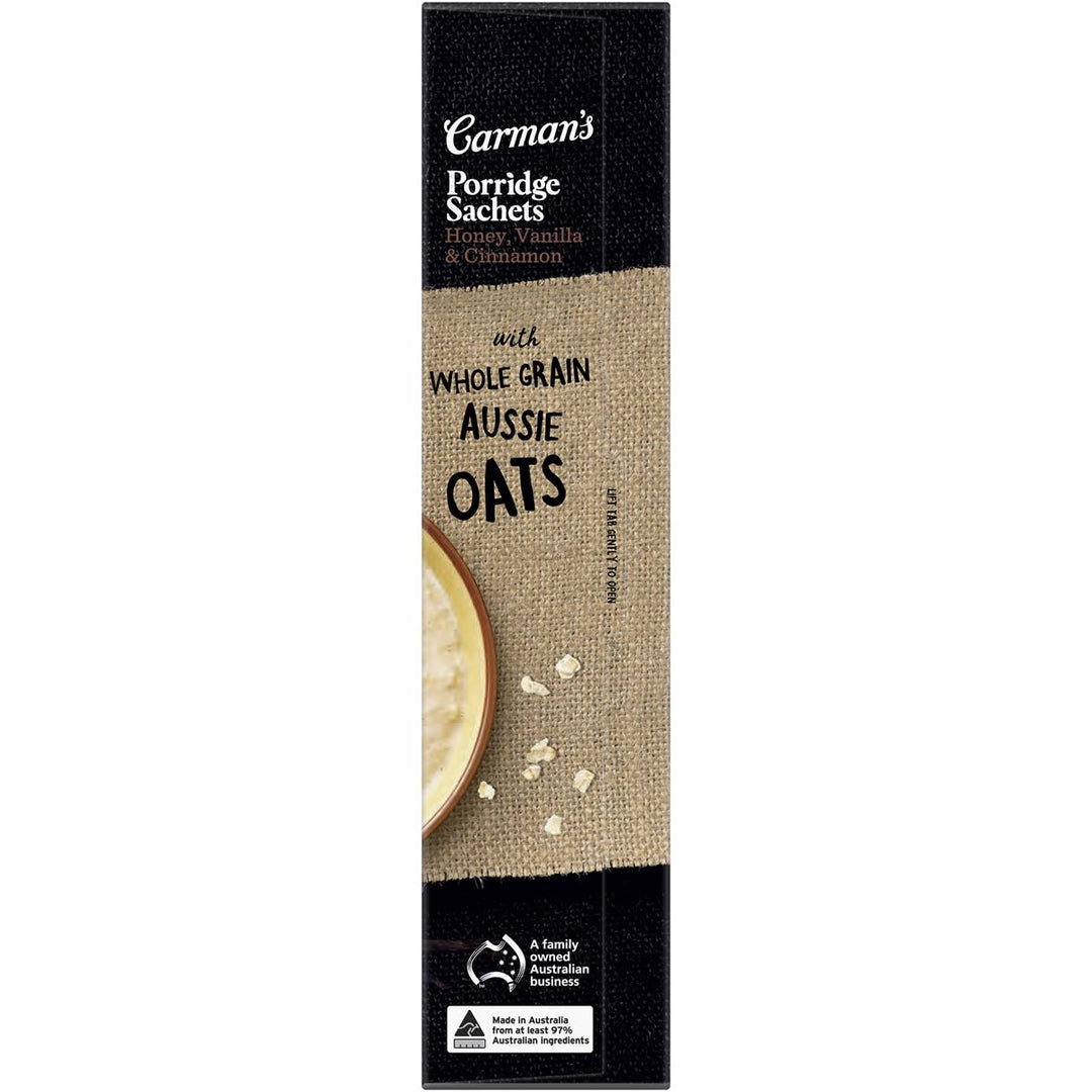 Carman's Porridge Sachets: Honey, Vanilla & Cinnamon 320g