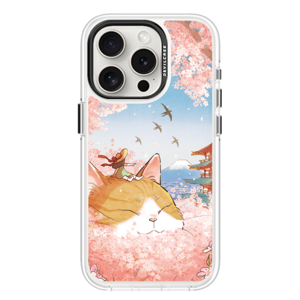 彩繪手機殼 - 巨大貓咪富士山 | 惡魔防摔殼(標準版)