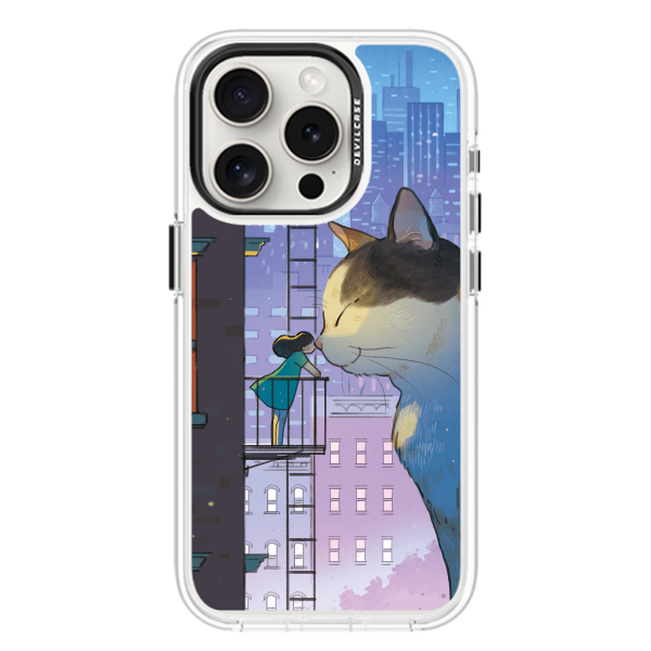 彩繪手機殼 - 巨大貓咪城市 | 惡魔防摔殼(標準版)