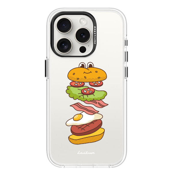 彩繪手機殼 - 分層漢堡包 | 惡魔防摔殼(標準版)