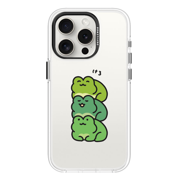 彩繪手機殼 - 疊疊青蛙 | 惡魔防摔殼(標準版)