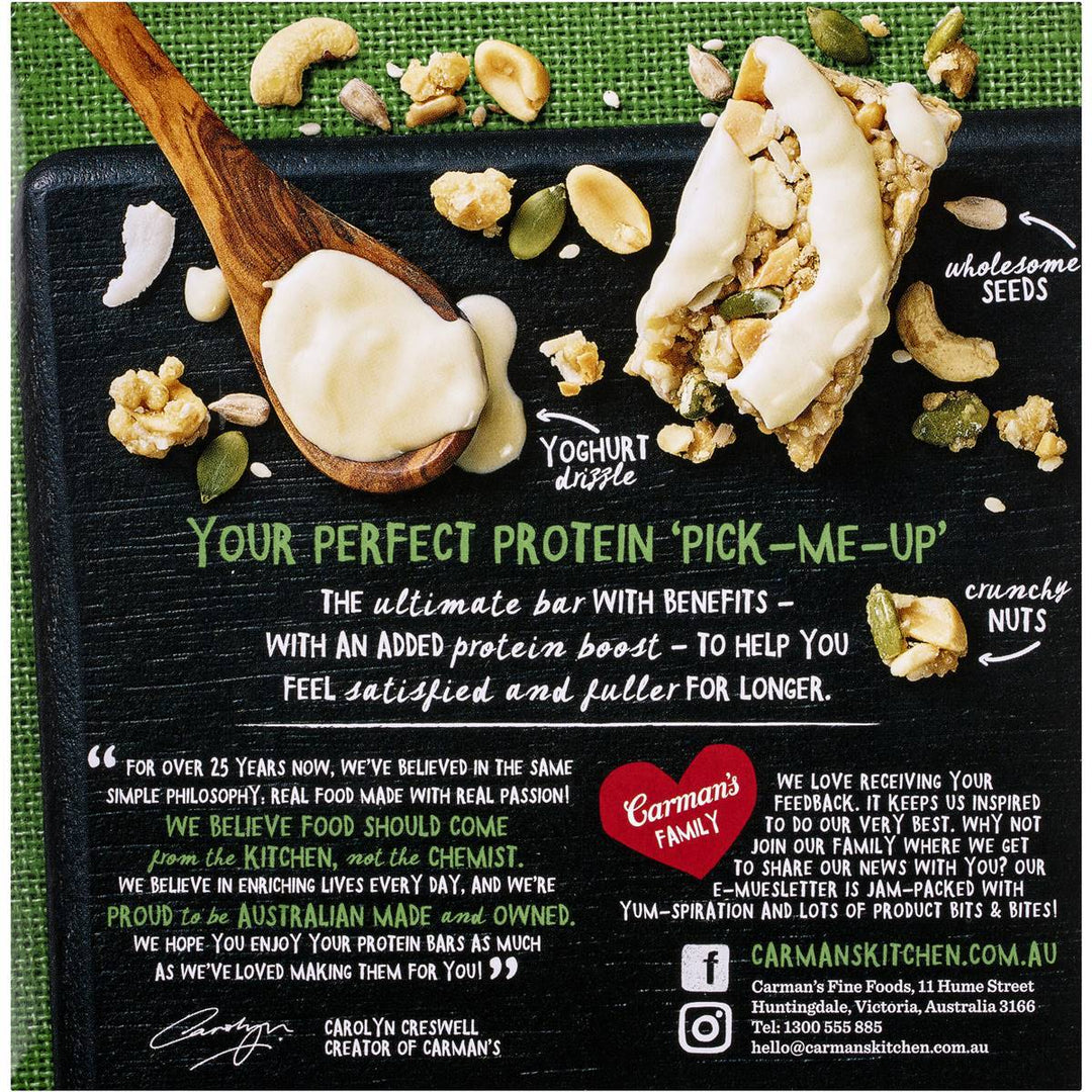 Carman's Protein: Coconut Yoghurt & Roasted Nut (5 Bars) | Carman's Kitchen