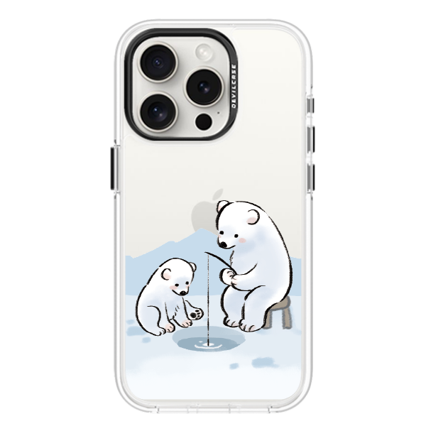 彩繪手機殼 - 北極熊釣魚 | 惡魔防摔殼(標準版)