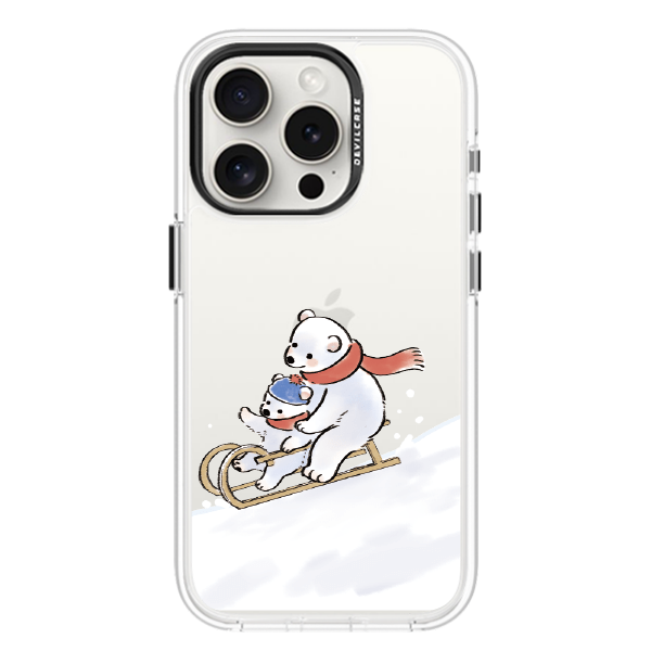 彩繪手機殼 - 北極熊滑雪 | 惡魔防摔殼(標準版)