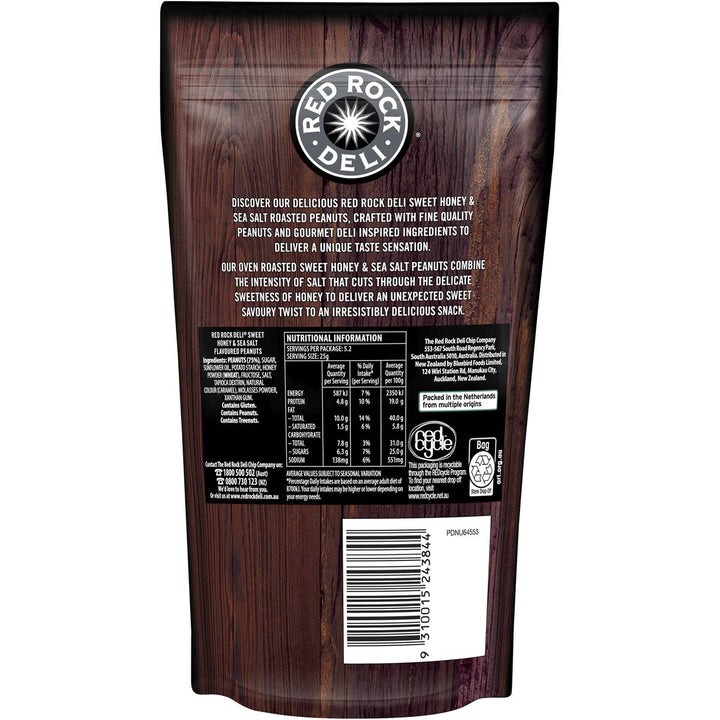 Red Rock Deli Roasted Peanuts - Sweet Honey & Sea Salt