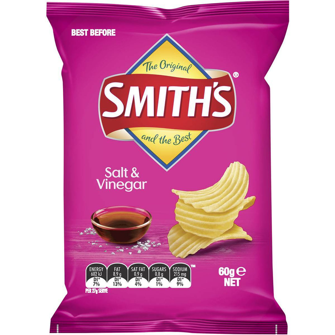 Crinkle Cut Salt & Vinegar Potato Chips | Smith's