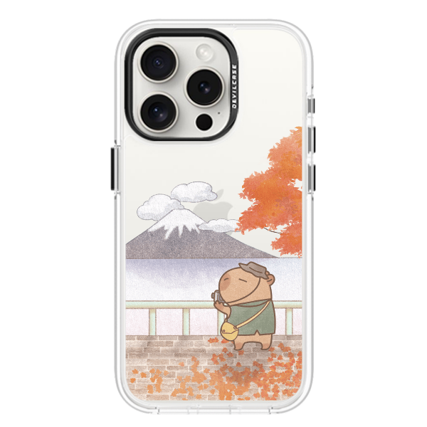 彩繪手機殼 - 水豚富士山景 | 惡魔防摔殼(標準版)