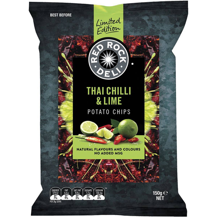Potato Chips - Thai Chilli & Lime (Limited Edition) | Red Rock Deli