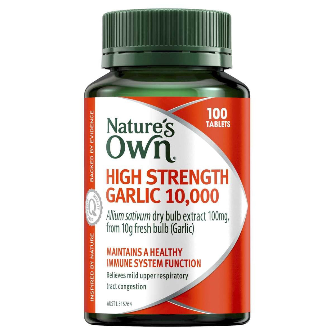 Nature's Own High Strength Garlic 10,000 100 Tablets | 澳洲代購 | 空運到港