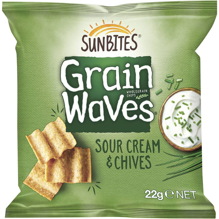 Sunbites Grain Waves Snacks Multipack Sour Cream & Chives Share Pack 5 pack