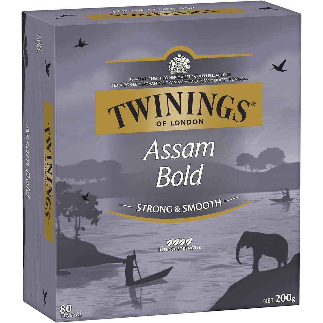 Twinings Assam Bold Black Tea Bags 80 Pack | 澳洲代購