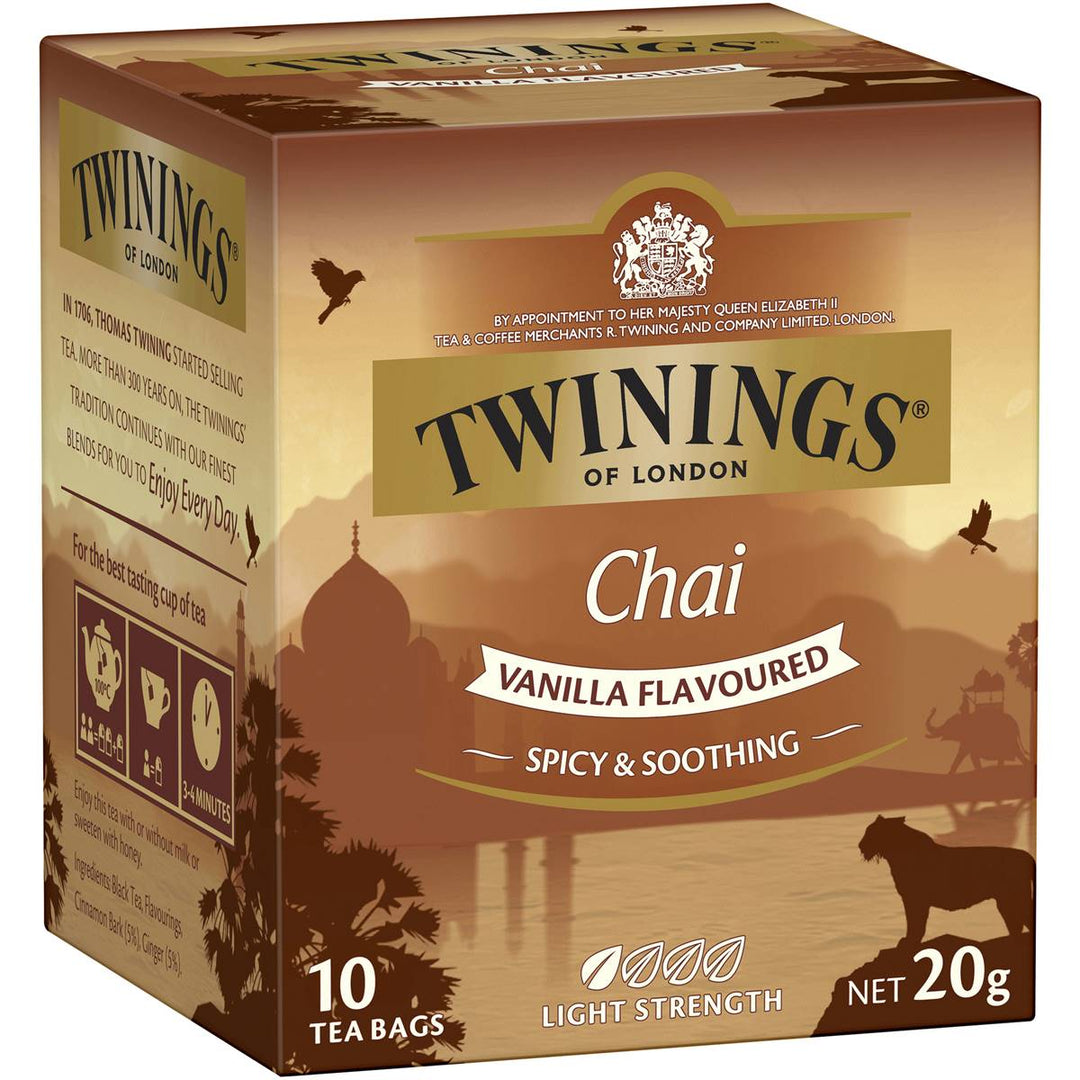 Twinings Chai Vanilla Tea Bags 10 Pack | 澳洲代購