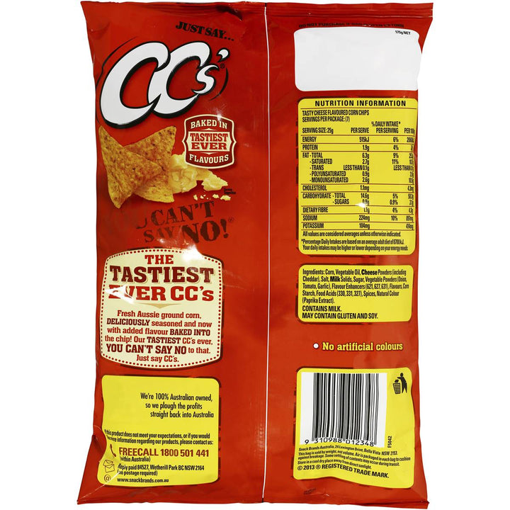 CC's Corn Chips Tasty Cheese 175g